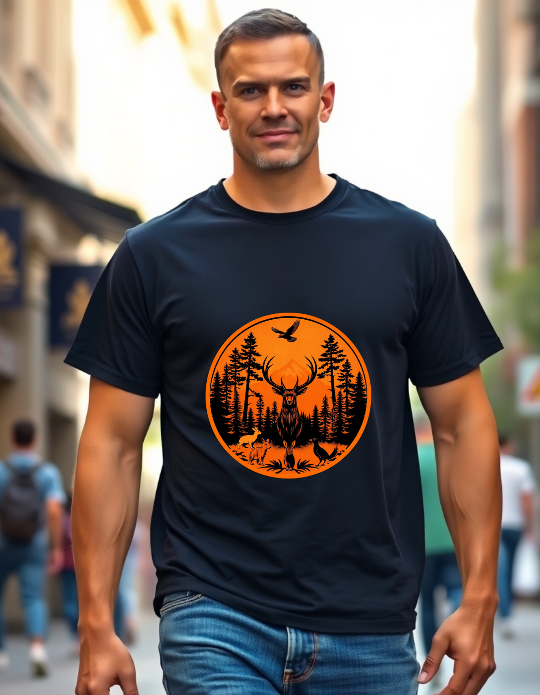 Men's Solid Crew Neck T-Shirt - Casual, Fashionable, Essential T-Shirt for Summer Holiday Travel and Daily Wear